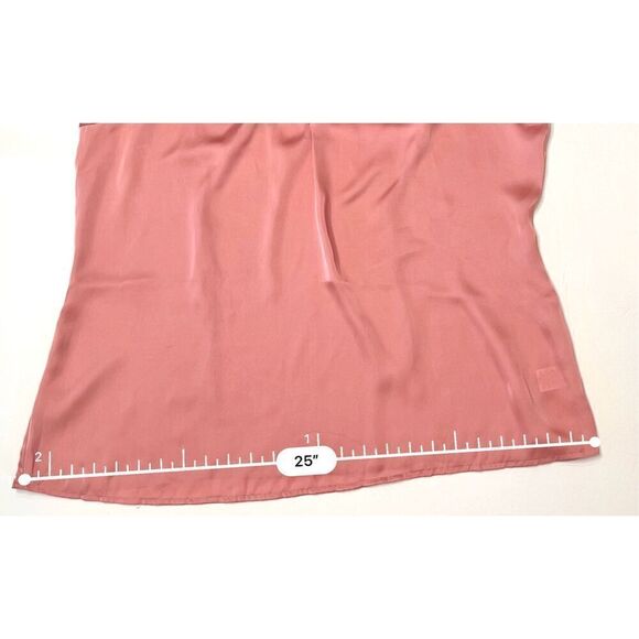 2/$20 Elementz Rose Ruffled Vneck Sleeveless Blouse sz XL Modern Flowy Top - Picture 6 of 9